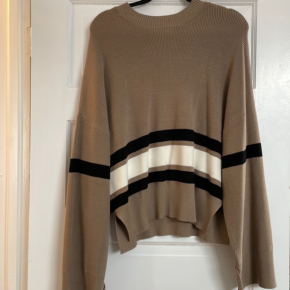 Dynamite Oversized Crew Neck Sweater